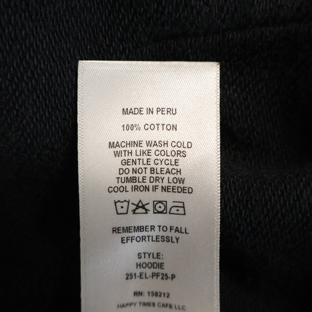 NO BRAND(ノーブランド) ECKHAUS LATTA HOODIE/PORCUPNE エコーズラッタ チェックデザイン プルオーバーパーカー フーディー ネイビー