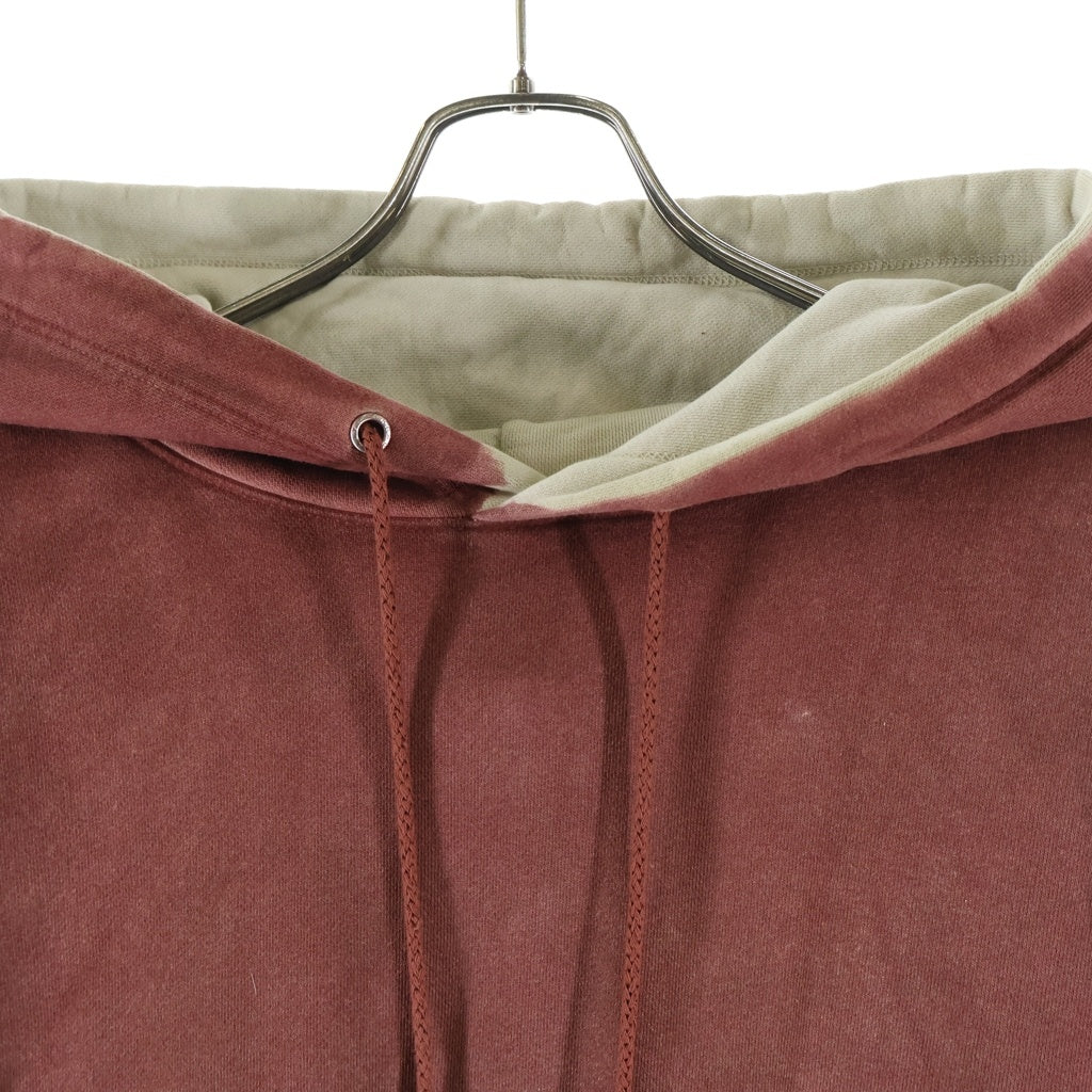 NO BRAND(ノーブランド) ECKHAUS LATTA エコーズラッタ 切替デザイン プルオーバーパーカー フーディー ブラウン/ベージュ