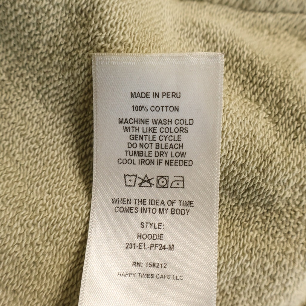 NO BRAND(ノーブランド) ECKHAUS LATTA エコーズラッタ 切替デザイン プルオーバーパーカー フーディー ブラウン/ベージュ