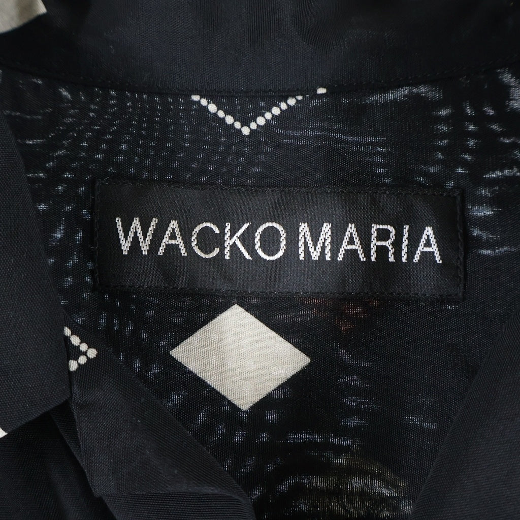 WACKO MARIA(ワコマリア) 24AW Daiamond Hawaian Shirt ダイアモンド ハワイアン 半袖シャツ ブラック