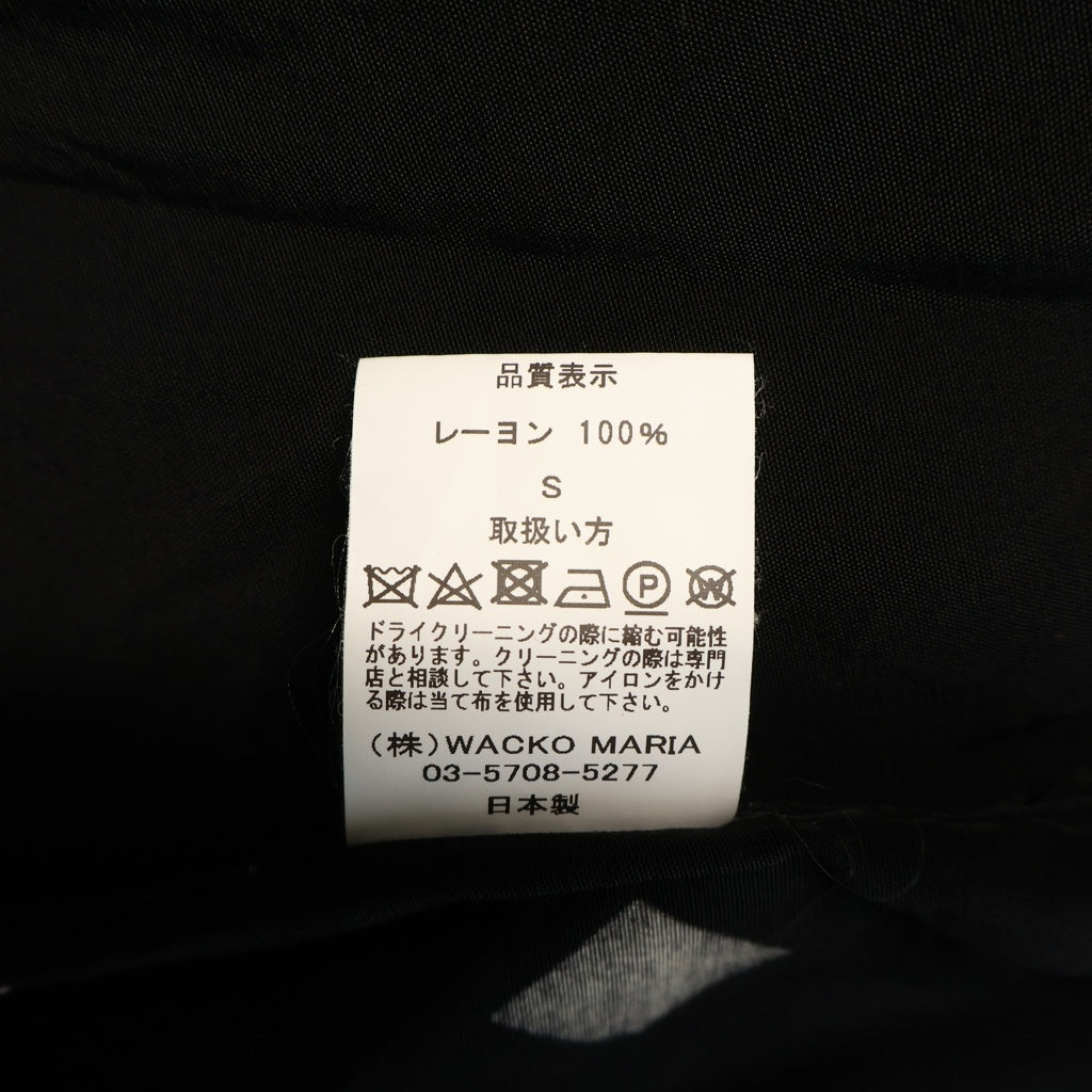 WACKO MARIA(ワコマリア) 24AW Daiamond Hawaian Shirt ダイアモンド ハワイアン 半袖シャツ ブラック
