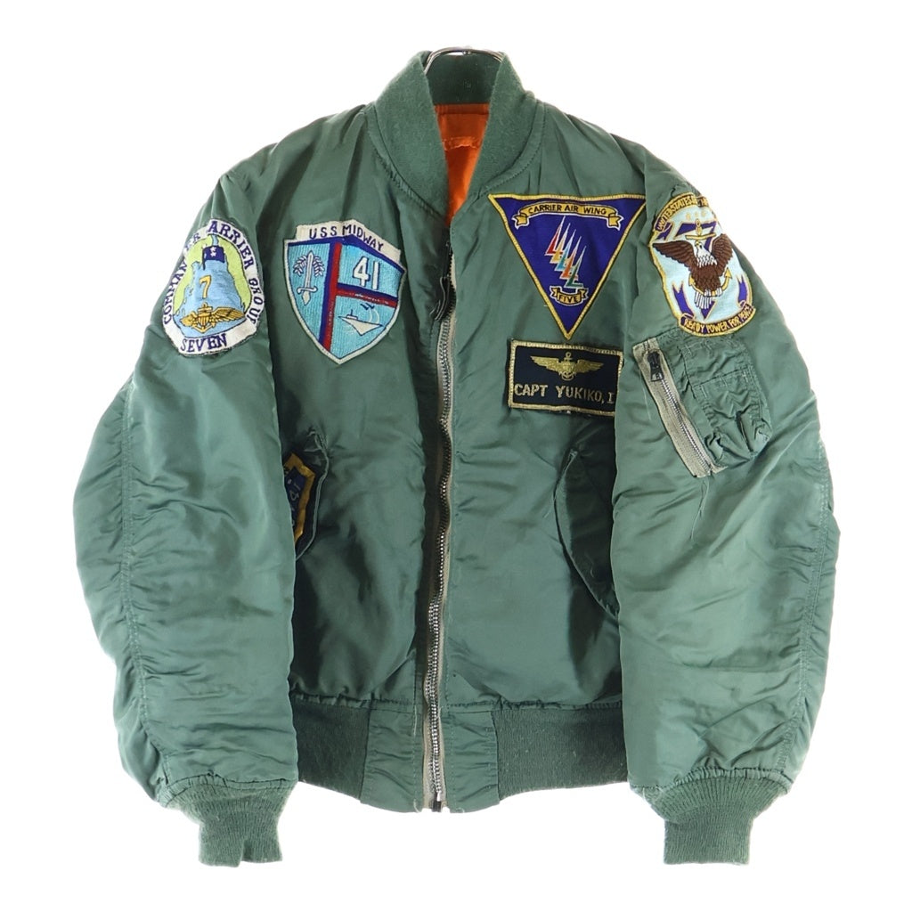VINTAGE(ヴィンテージ) 60s MA-1 Flight Jacket ワッペン付き フライト ジャケット カーキ