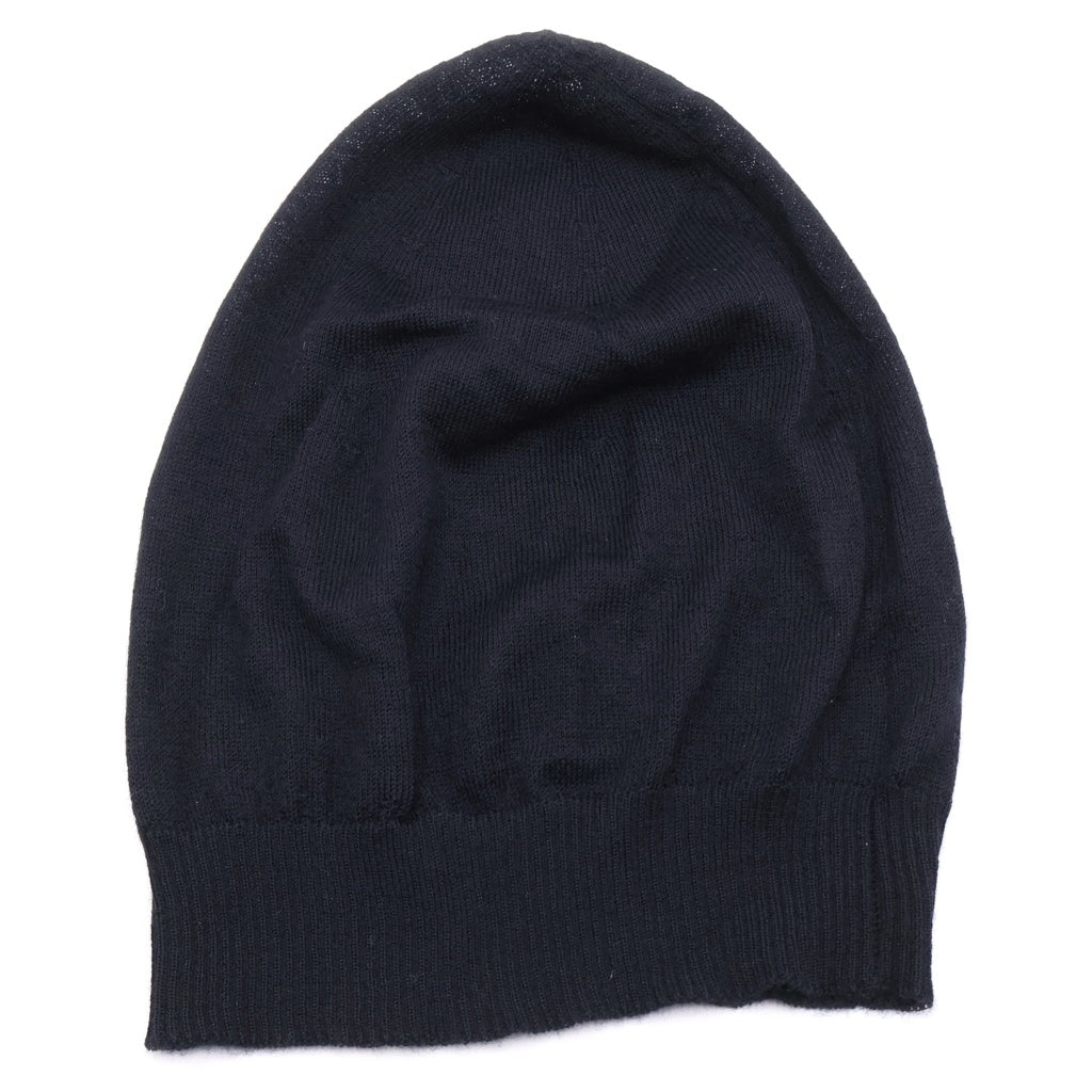 SAINT LAURENT PARIS(サンローランパリ) カシミア ニット帽 ビーニー ブラック 777171 3Y201