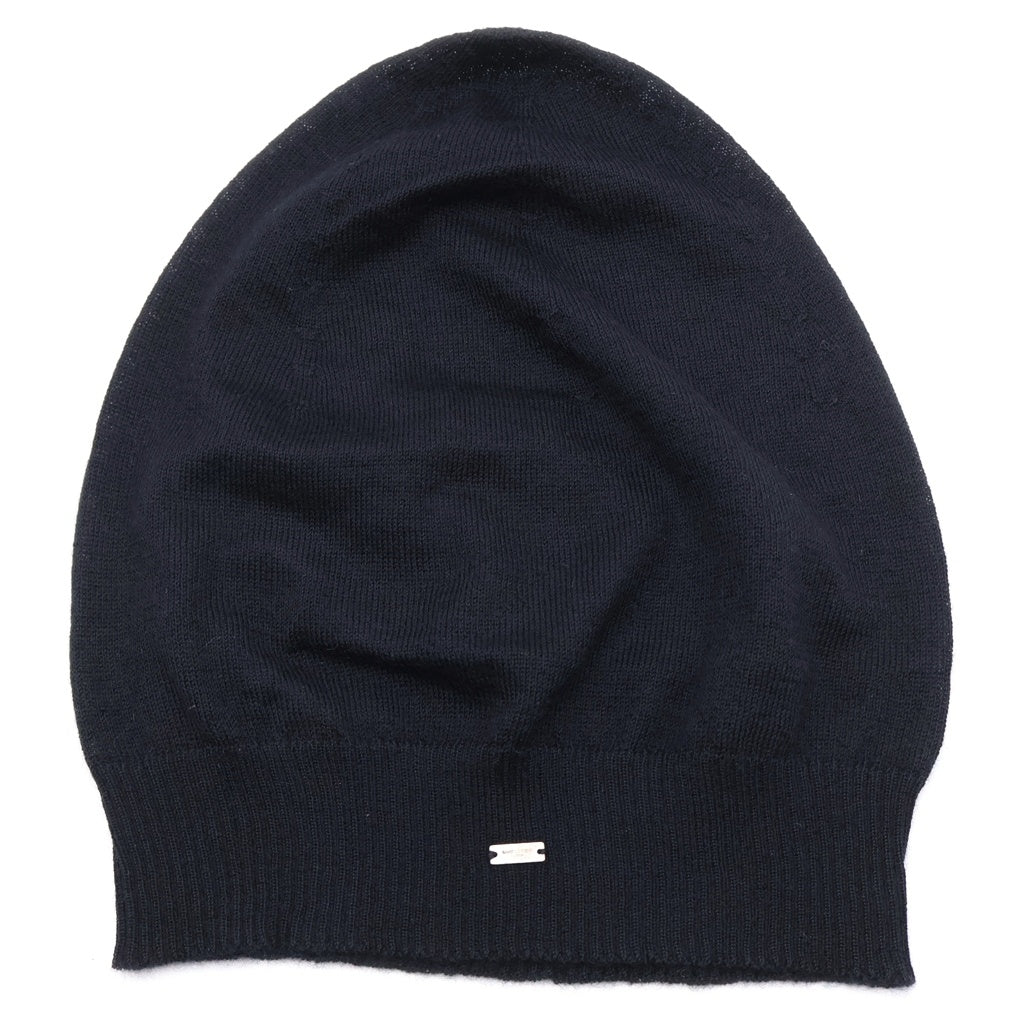 SAINT LAURENT PARIS(サンローランパリ) カシミア ニット帽 ビーニー ブラック 777171 3Y201 レディース
