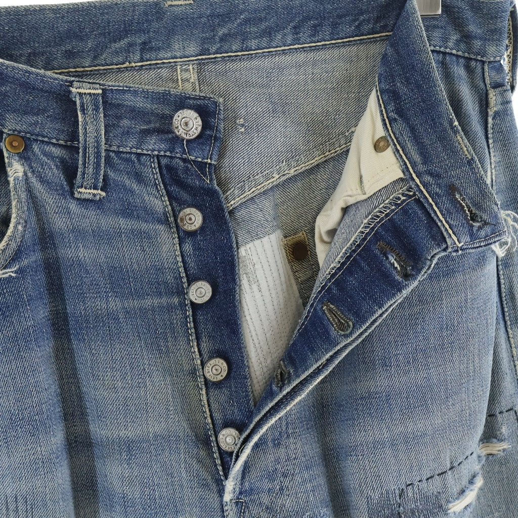 Levi's(リーバイス) 40-50s VINTAGE 501XX 47MODEL ヴィンテージ 片面BIG E ボタン裏刻印無 センターセット ボタンフライ デニムパンツ インディゴ