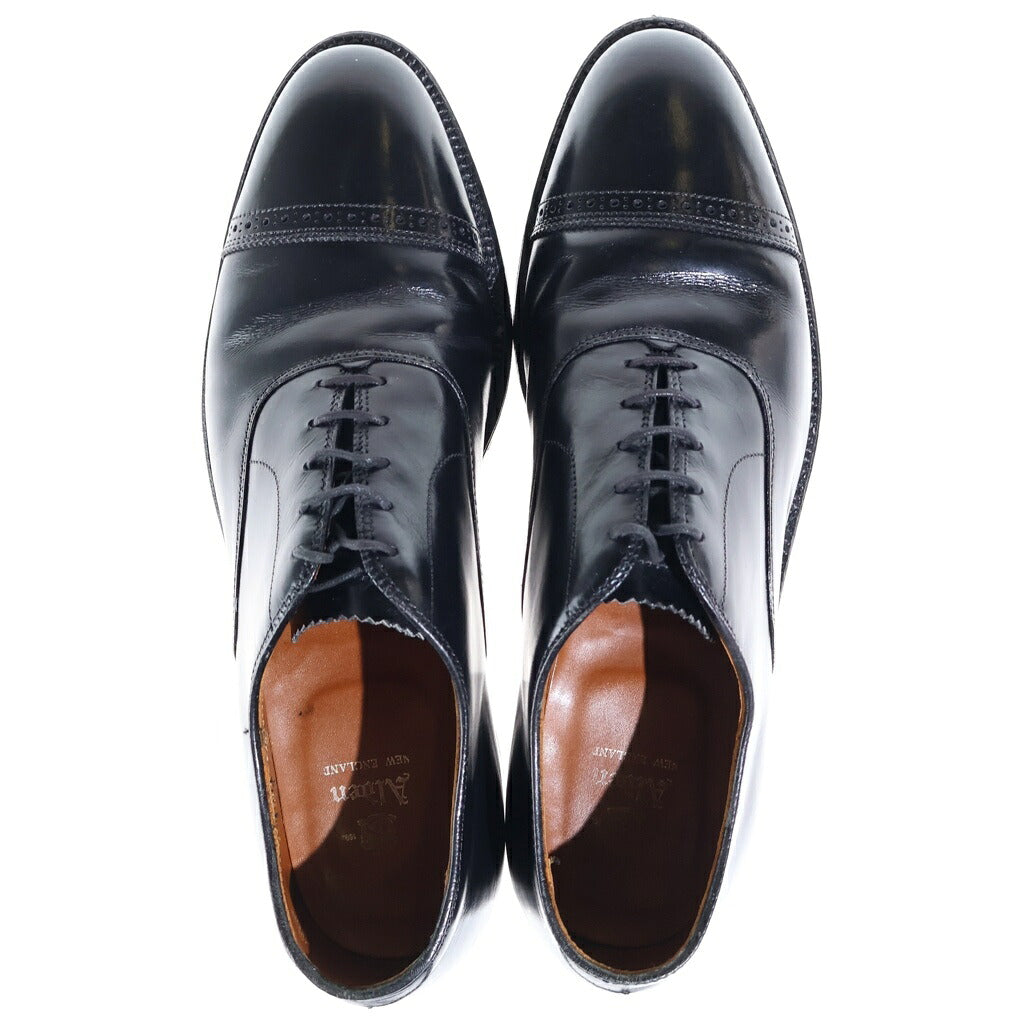 Alden(オールデン) 901 STRAIGHT TIP BAL OXFORD パンチドキャップトゥ レザー ドレスシューズ 革靴 ブラック