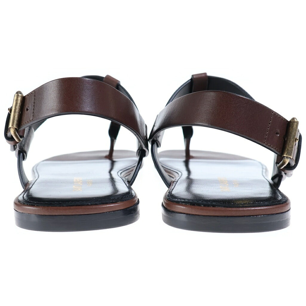 SAINT LAURENT PARIS(サンローランパリ) Cassandre Sandals カサンドラ サンダル スムースレザー ダークブラウン 735072 DWETT 6023
