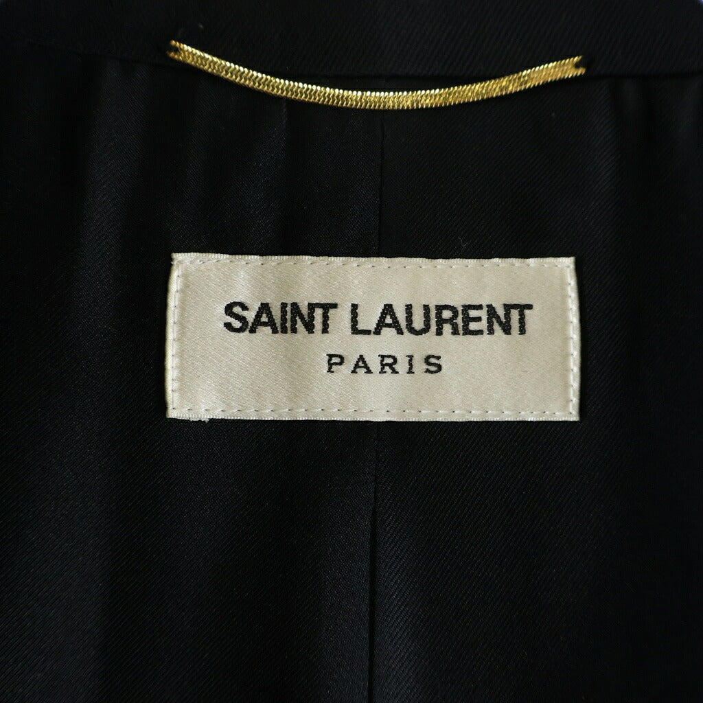 SAINT LAURENT PARIS(サンローランパリ) 19AW 1B SMOKING JACKET ピークドラペル スモーキング テーラードジャケット ブラック 517816 Y399W