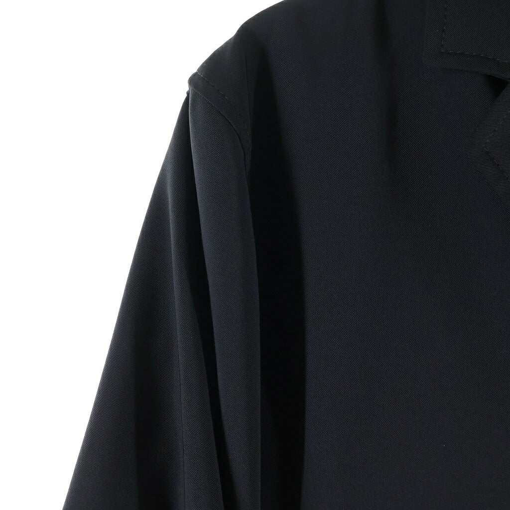 PRADA(プラダ) 90S-00S イタリア製 ステッチデザイン ポリ混 セットアップ 3B ジャケット スカート スーツ レディース ブラック C-TK 8925