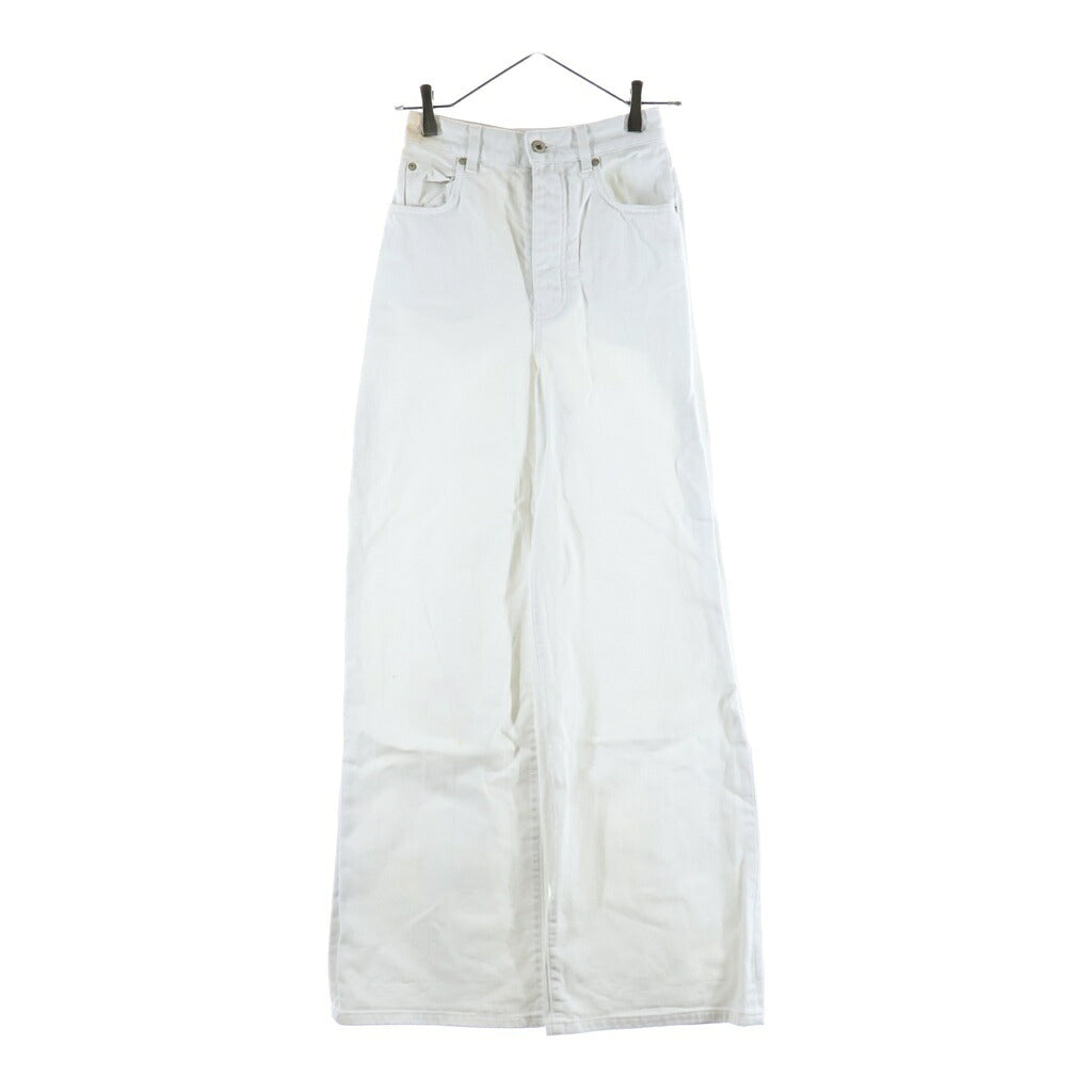 LOEWE(ロエベ) 24SS Cotton Denim Pants コットン ボタンフライ デニムパンツ ホワイト S540Y11X74
