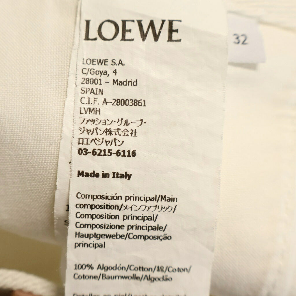 LOEWE(ロエベ) Anagram Baggy Denim Pants アナグラム バギー デニムパンツ ホワイト S616Y11X41
