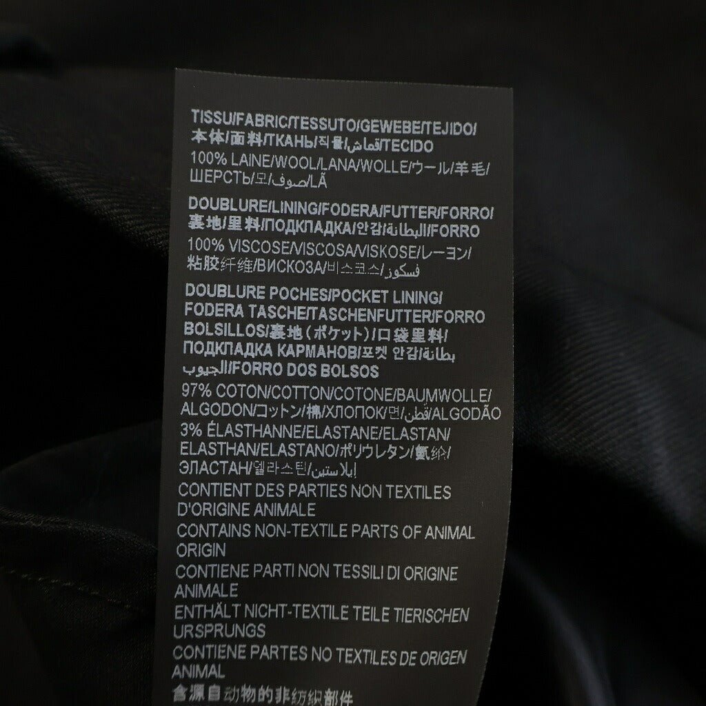 SAINT LAURENT PARIS(サンローランパリ) Uniform Wool Pants ユニフォーム ウール スラックス パンツ ブラック 816930 3YR39 637089 Y404W