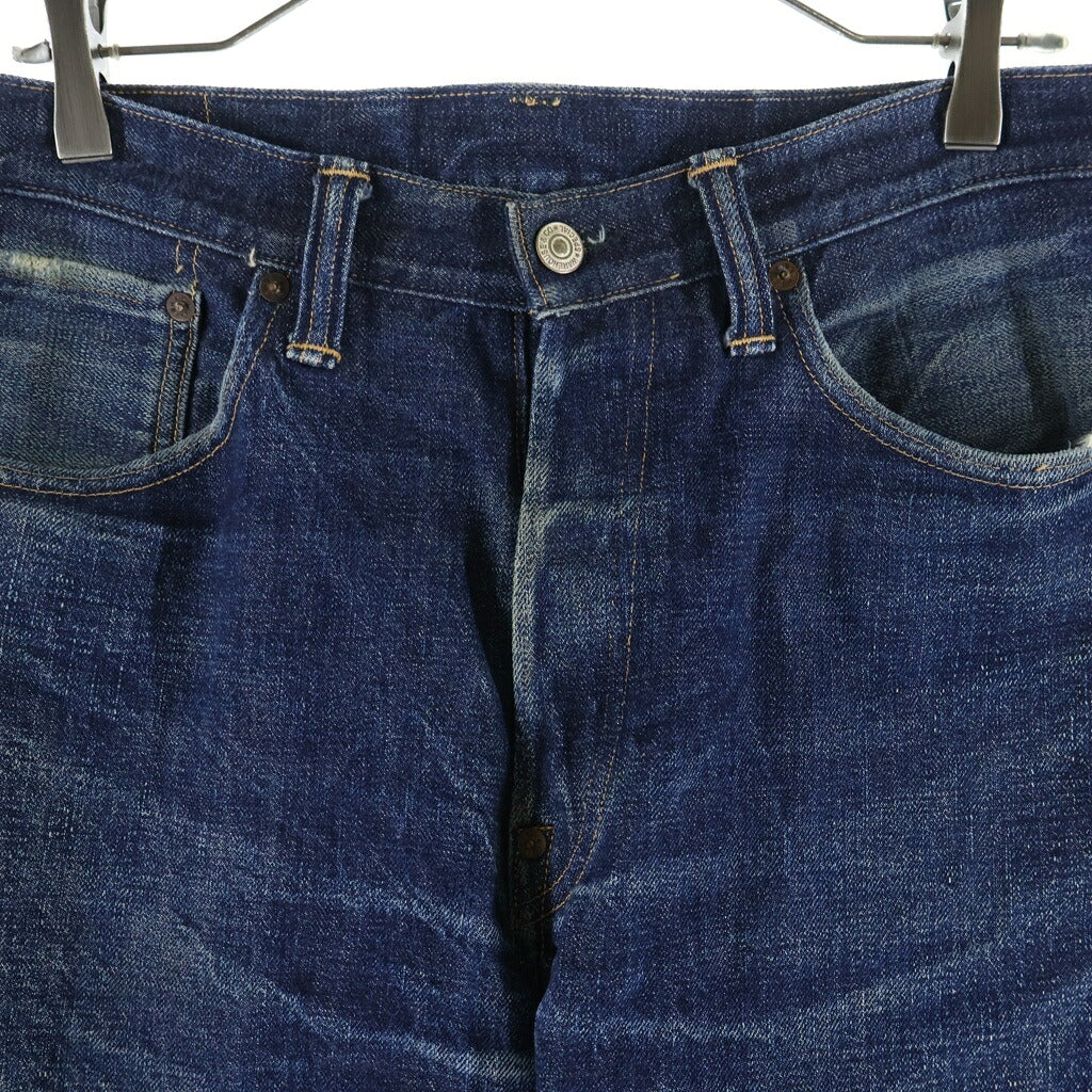 WAREHOUSE(ウェアハウス) ×Free & Easy (フリー&イージー) RM700 Denim Pants ボタンフライ バックル デニムパンツ インディゴ