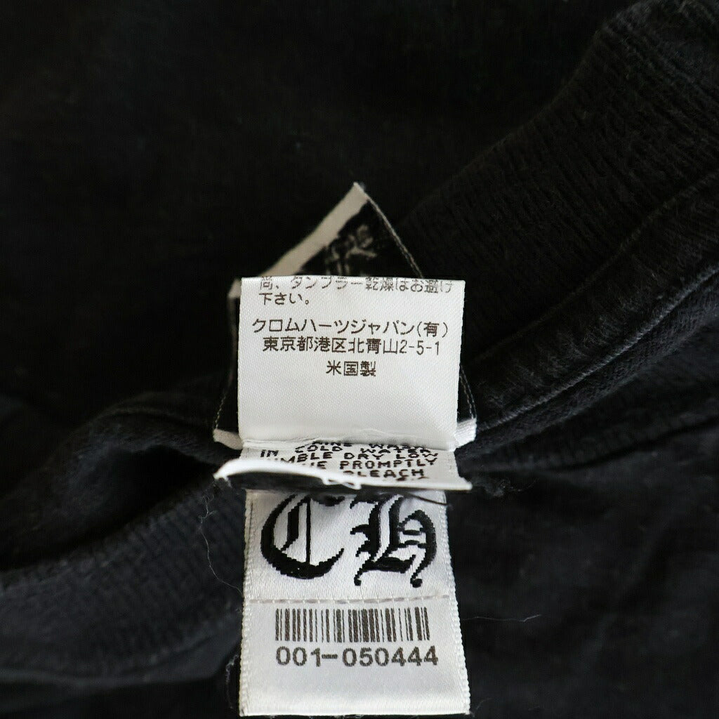 CHROME HEARTS(クロムハーツ) OLD Back Scroll Label Elbow CH PLS LS TEE オールド バック スクロールラベル エルボー CHプラス プリント ロングスリーブ 長袖Tシャツ カットソー ブラック