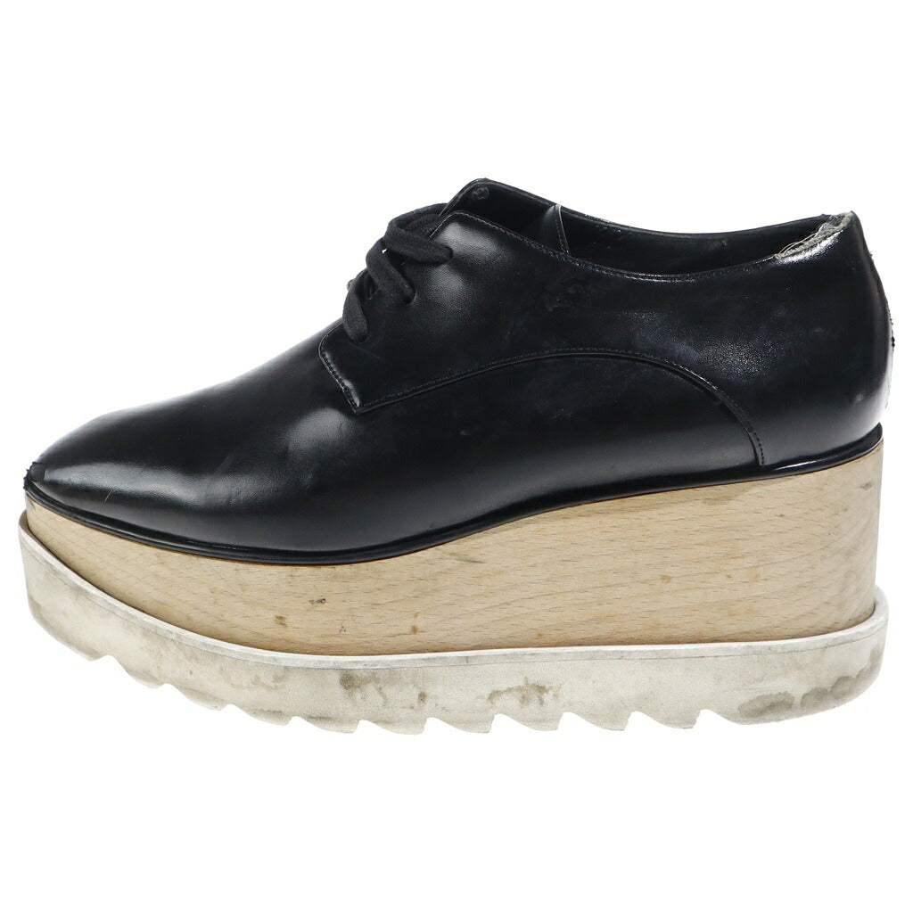 STELLA McCARTNEY(ステラマッカートニー) ELYSE エリス プラットフォーム ダービーシューズ ブラック レディース 363997