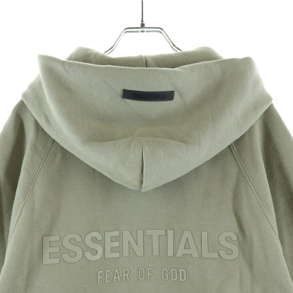 FEAR OF GOD ESSENTIALS(フィアオブゴッド エッセンシャルズ) HOODIE バックラバーロゴ プルオーバースウェットパーカー フーディー カーキ