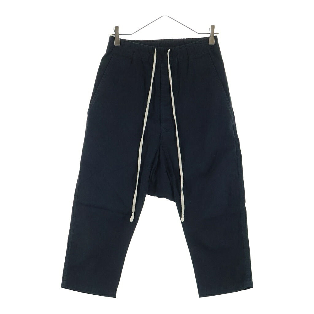 DRKSHDW(ダークシャドウ) 17SS Pantaloni Drawstring Cropped Pants ドローストリング クロップドパンツ ブラック DU17S5373-KC