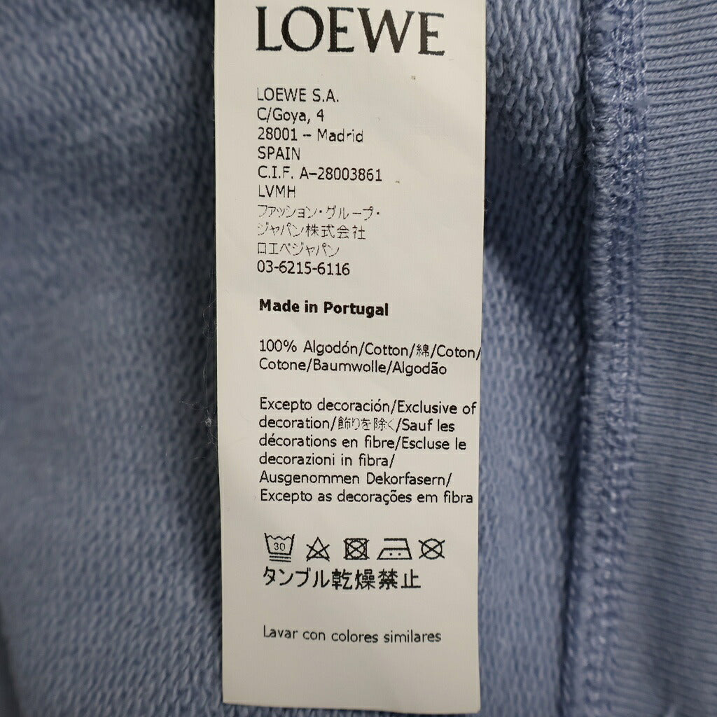 LOEWE(ロエベ) Anagram Sweatshirt アナグラム ロゴ刺繍 クルーネックスウェットトレーナー ブルー S359341XA8
