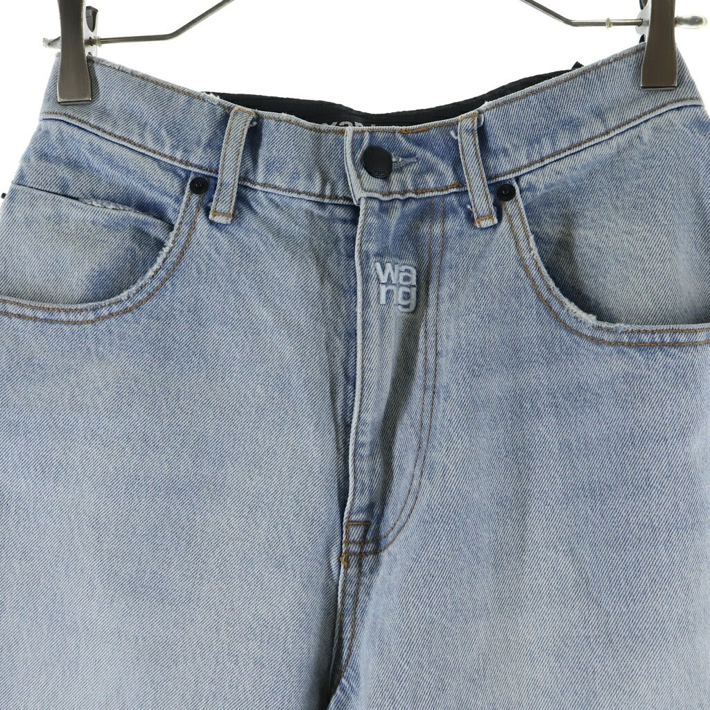ALEXANDER WANG(アレキサンダーワン) 2 Tone Denim Pants ナイロン切替 デニムパンツ インディゴ