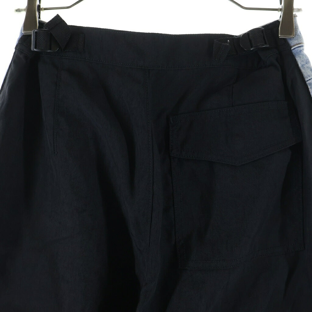 ALEXANDER WANG(アレキサンダーワン) 2 Tone Denim Pants ナイロン切替 デニムパンツ インディゴ