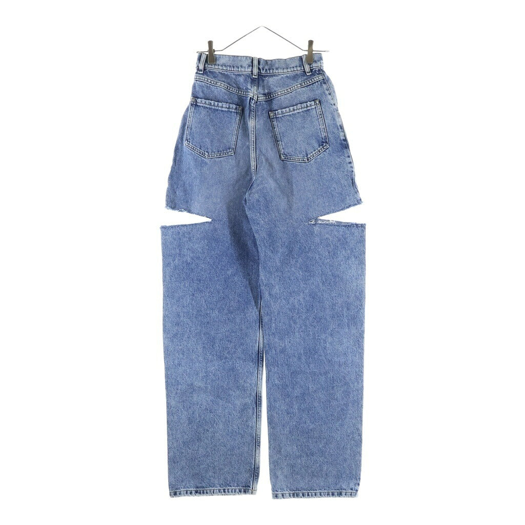 Maison Margiela(メゾンマルジェラ) 18AW PANTS 5 POCKETS スラッシュディティール ダメージ加工デニムパンツ インディゴ S30513 S51LA0051