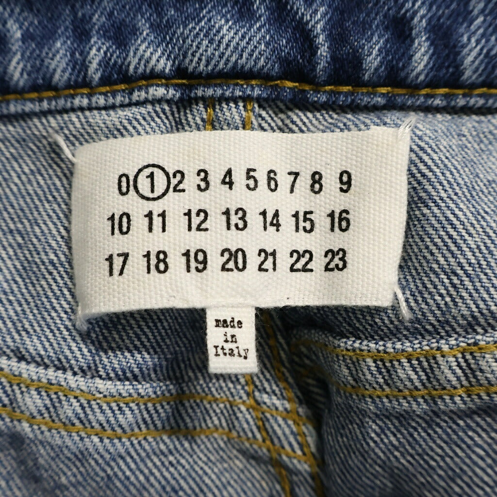 Maison Margiela(メゾンマルジェラ) 18AW PANTS 5 POCKETS スラッシュディティール ダメージ加工デニムパンツ インディゴ S30513 S51LA0051