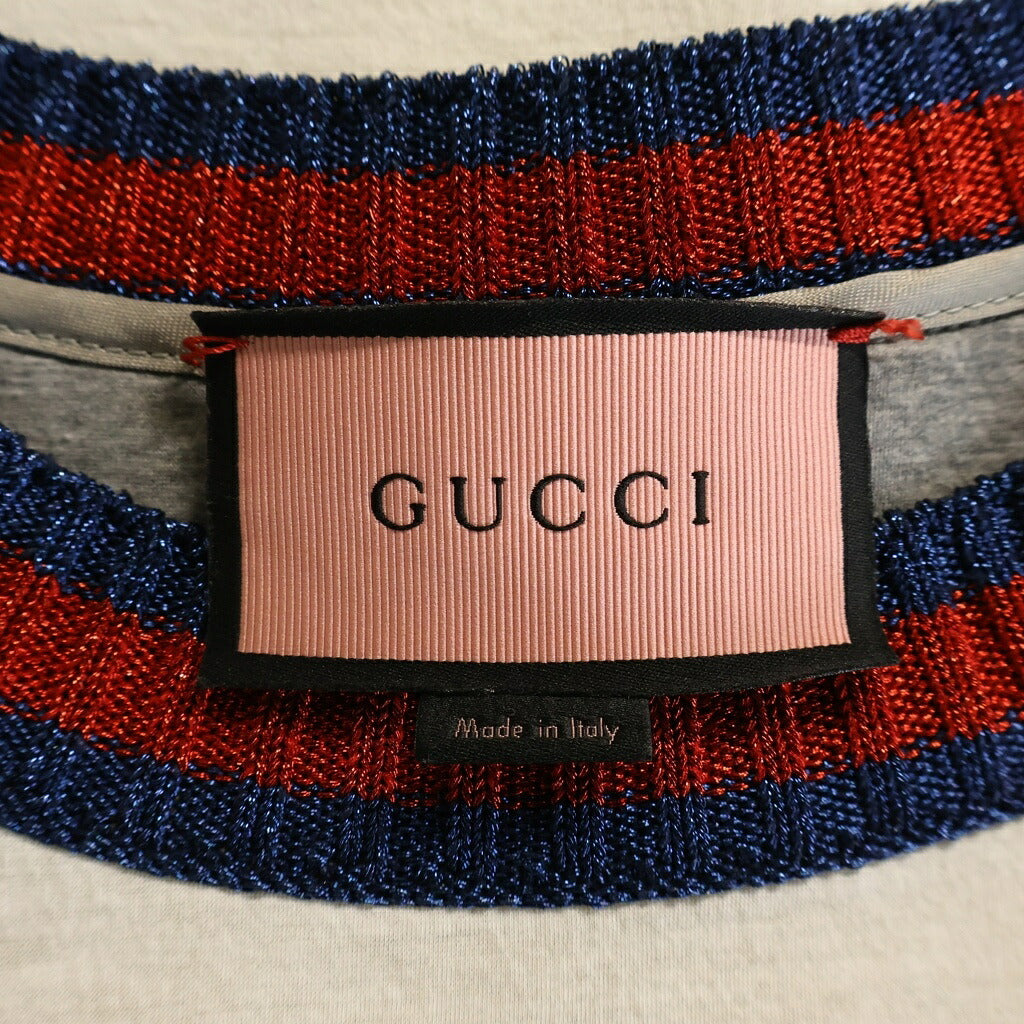 GUCCI(グッチ) Neoprene Ghost Oversized Sweatshirt ゴースト クルーネックスウェットトレーナー グレー 422724 X5G89