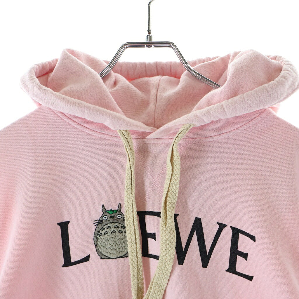 LOEWE(ロエベ) My Neighbor Totoro Hoodie となりのトトロ プルオーバースウェットパーカー フーディー ピンク S848Y25X04