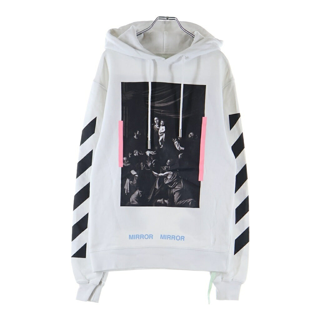 OFF-WHITE(オフホワイト) 17SS Caravaggio Hoodie カラヴァッジョ プルオーバースウェットパーカー フーディー ホワイト