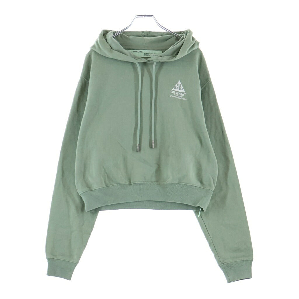 OFF-WHITE(オフホワイト) 19SS Flowers Hooded Sweatshirt プルオーバースウェットパーカー フーディー グリーン OWBB016R19003043