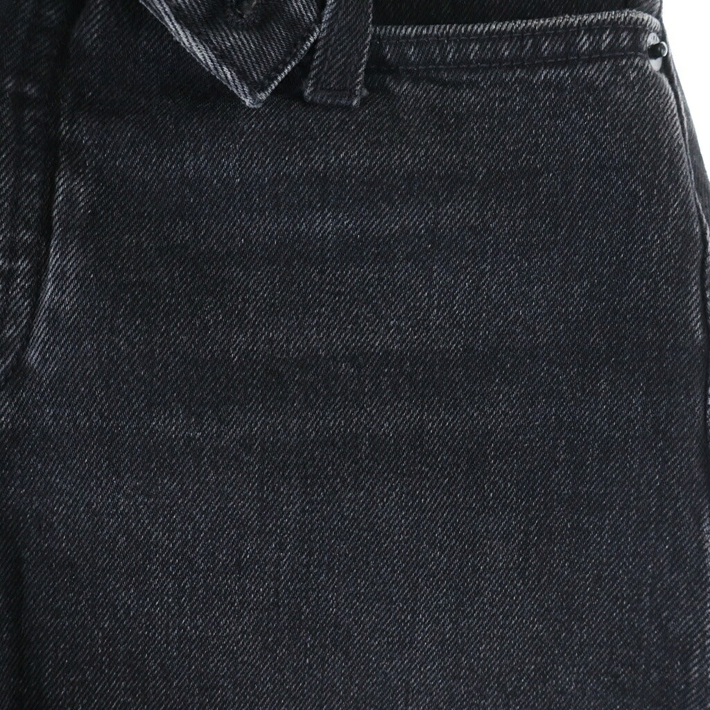 ALEXANDER WANG(アレキサンダーワン) Denim Short Pants ダメージ加工 デニムショーツ ハーフパンツ グレー レディース