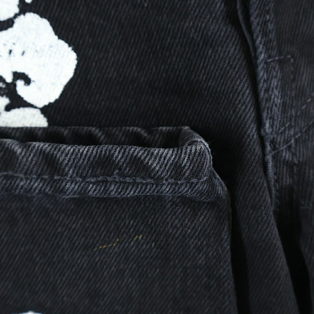 DENIM TEARS(デニムティアーズ) Levi's 501 Denim Pants リーバイス 花柄デニムパンツ ブラック PC9-A1592-0003