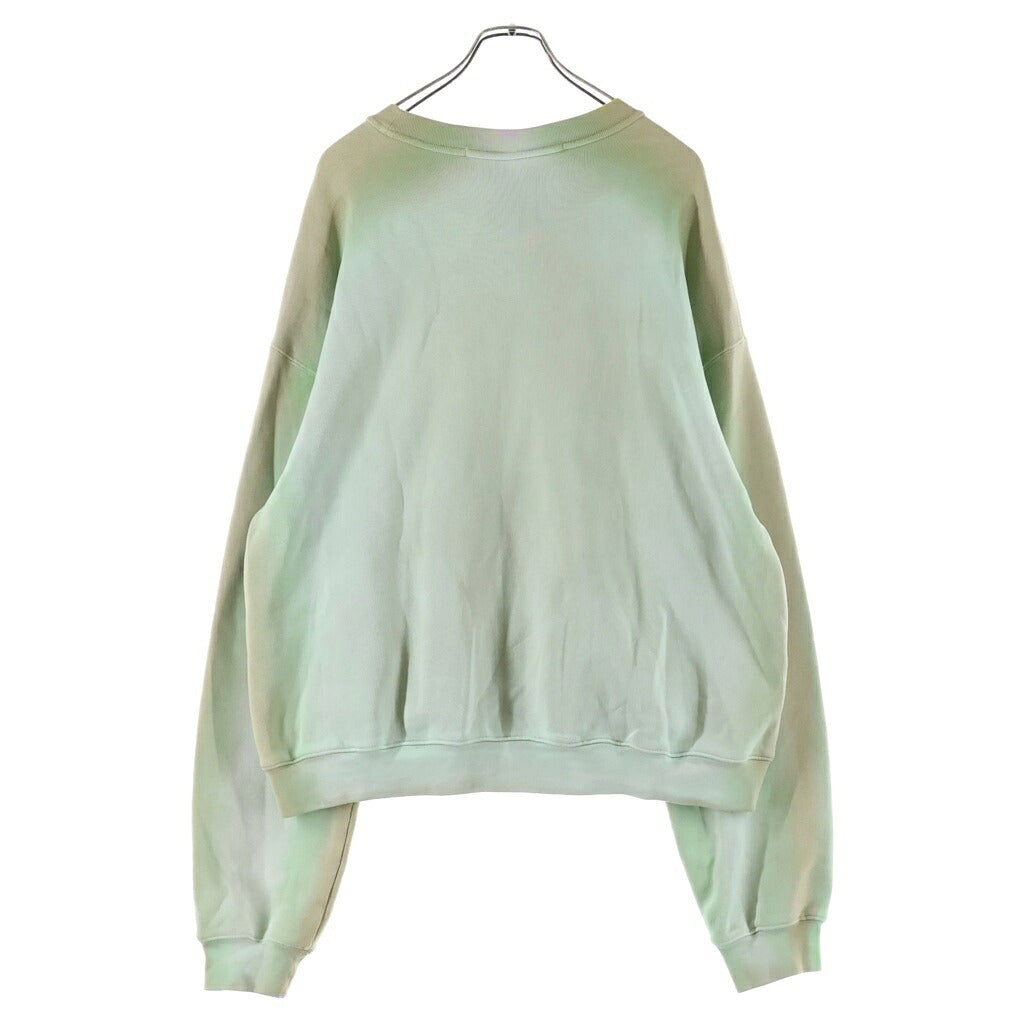 ALEXANDER WANG(アレキサンダーワン) Gradation Sweatshirt グラデーション クルーネックスウェットトレーナー グリーン UCC2221506