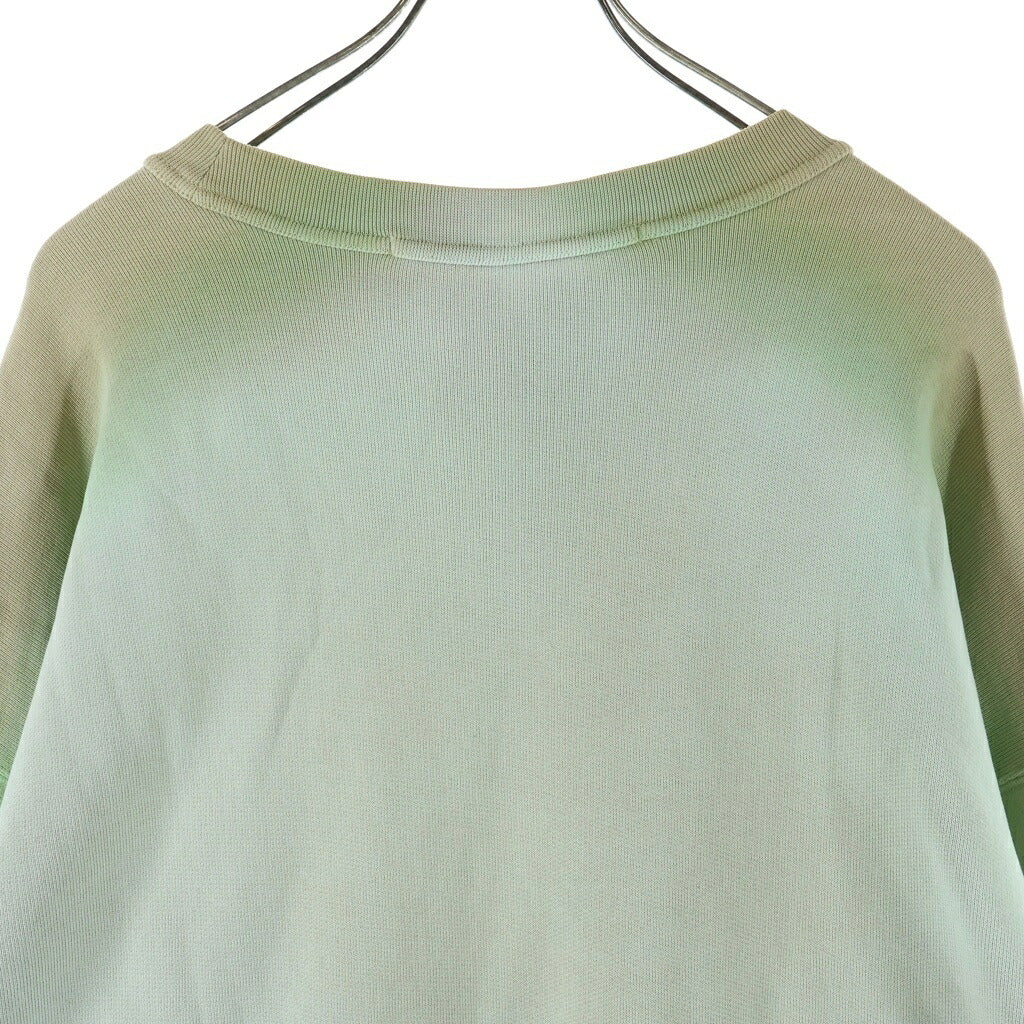 ALEXANDER WANG(アレキサンダーワン) Gradation Sweatshirt グラデーション クルーネックスウェットトレーナー グリーン UCC2221506