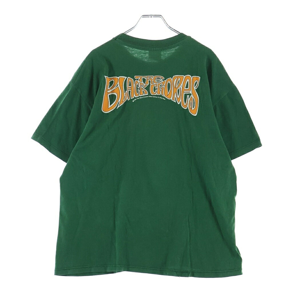 VINTAGE(ヴィンテージ) 90S BLACK CROWES 1994 ザ・ブラック・クロウズ 両面プリント バンド クルーネック半袖Tシャツ グリーン