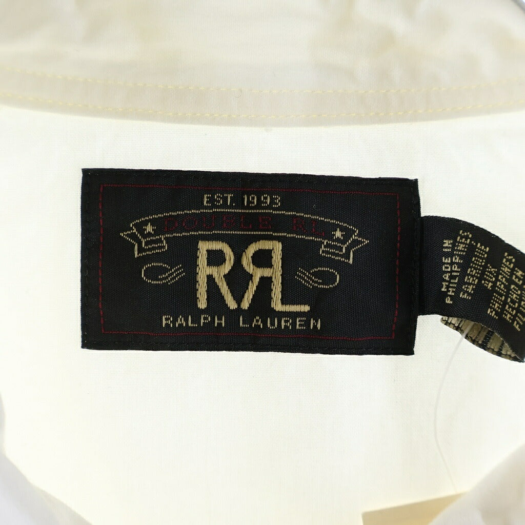 RRL(ダブルアールエル) コットンポプリン スナップボタンウエスタンシャツ ホワイト 782911286001