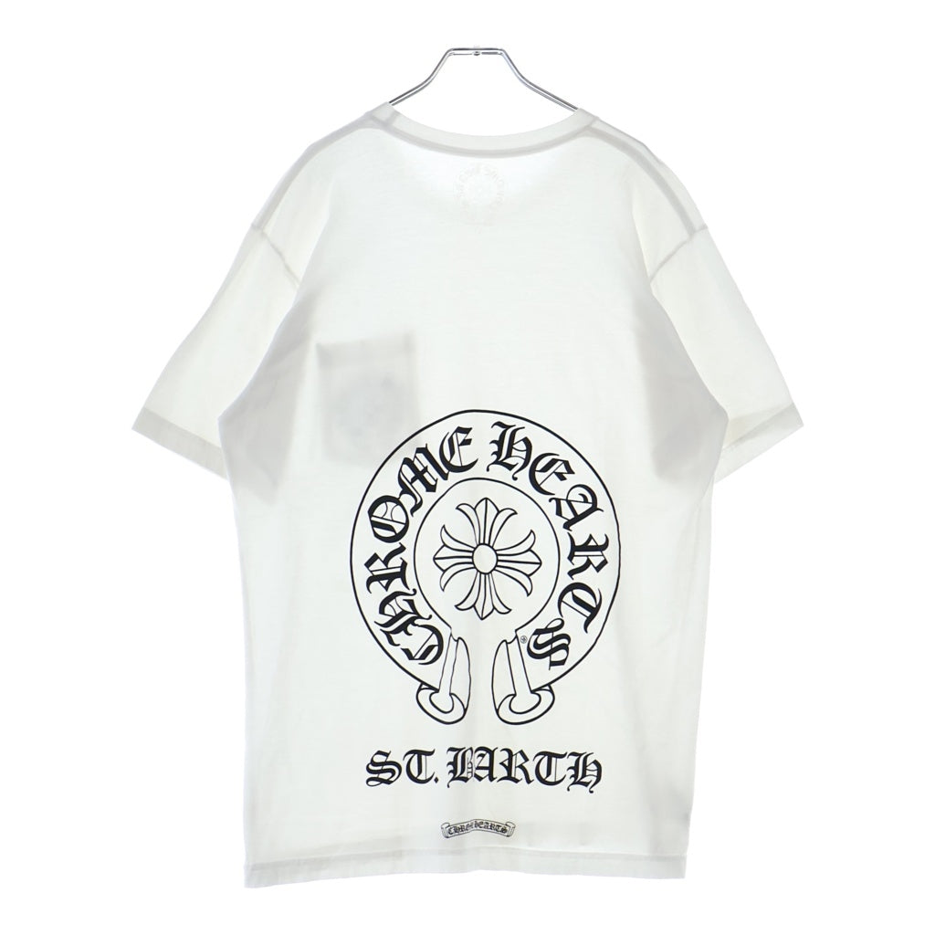 CHROME HEARTS(クロムハーツ) CH T-SHIRT LTD ST.BARTH セントバース限定 ホースシュープリント 半袖Tシャツ ホワイト