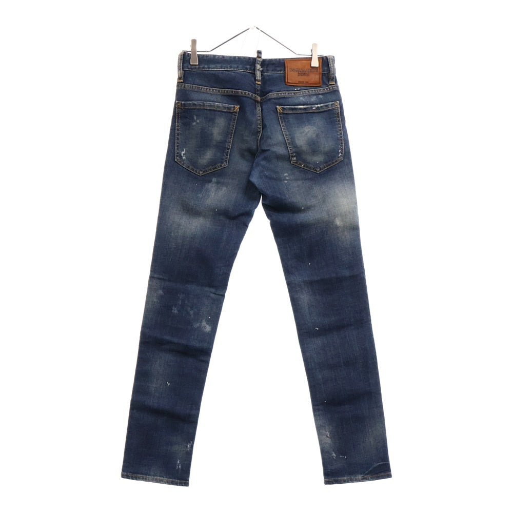 DSQUARED2(ディースクエアード) ダメージ加工ウォッシュデニムパンツ 42 S71LA0964