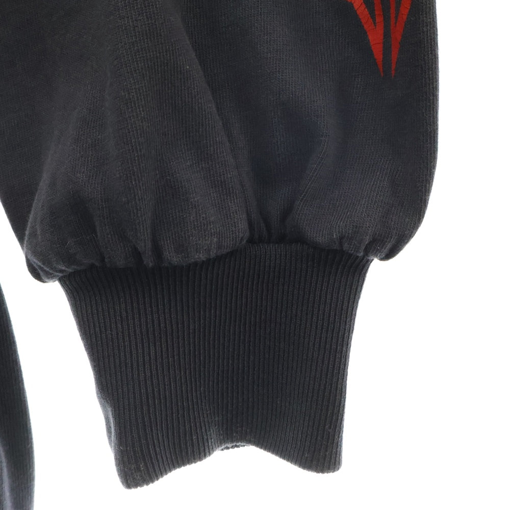 BALENCIAGA(バレンシアガ) 23AW Long Sleeve Metal T-Shirt メタルロゴ ロングスリーブカットソー 長袖Tシャツ ブラック/レッド 739027 TPVI2