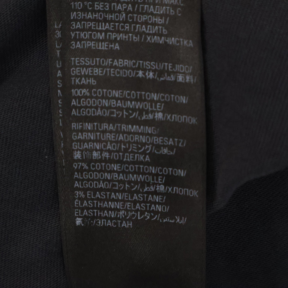 BALENCIAGA(バレンシアガ) 23AW Long Sleeve Metal T-Shirt メタルロゴ ロングスリーブカットソー 長袖Tシャツ ブラック/レッド 739027 TPVI2