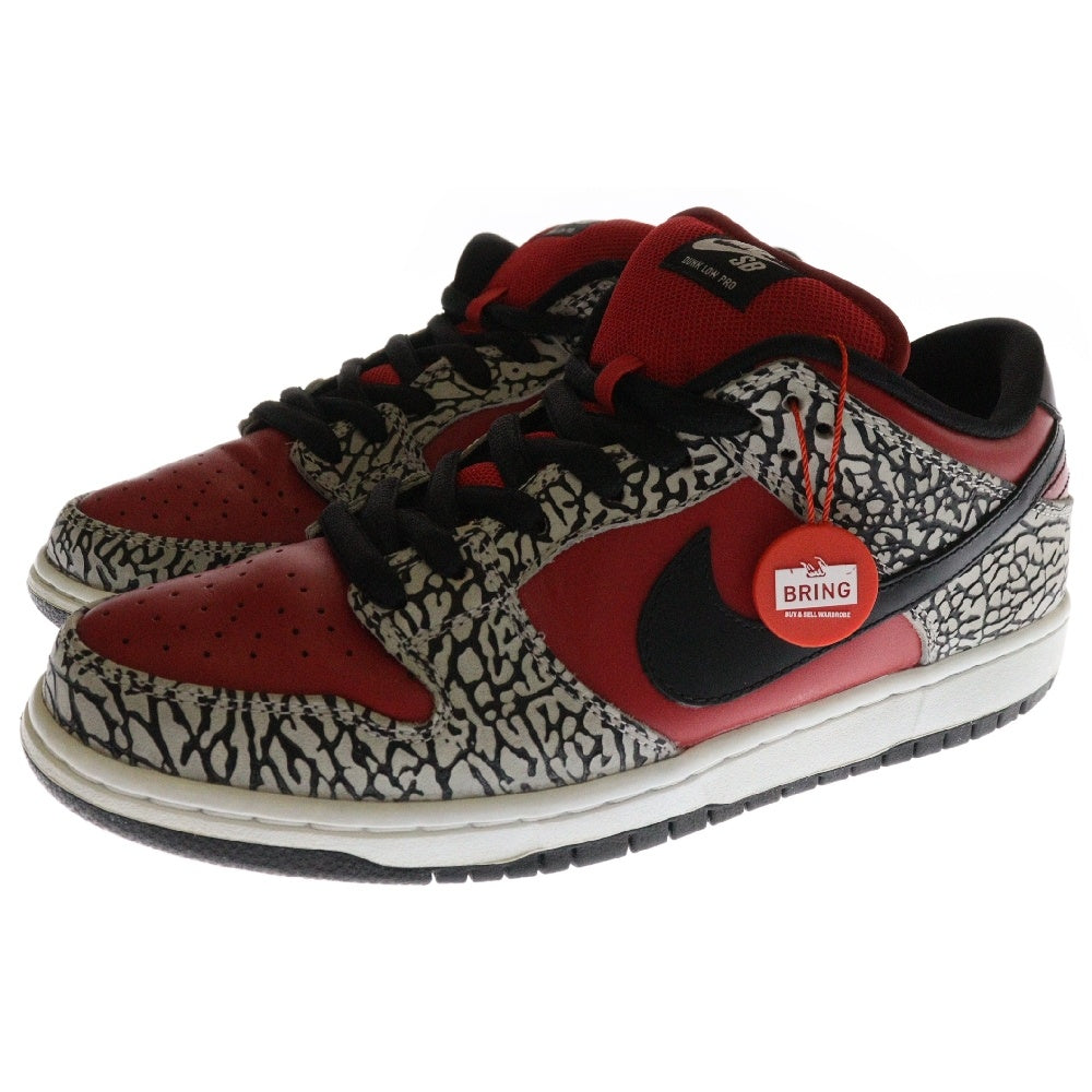 NIKE SB(ナイキエスビー) 12SS ×SUPREME DUNK LOW PREMIUM SB シュプリーム ダンク プレミアム ローカットスニーカー レッド US10/28.0cm 313170-600