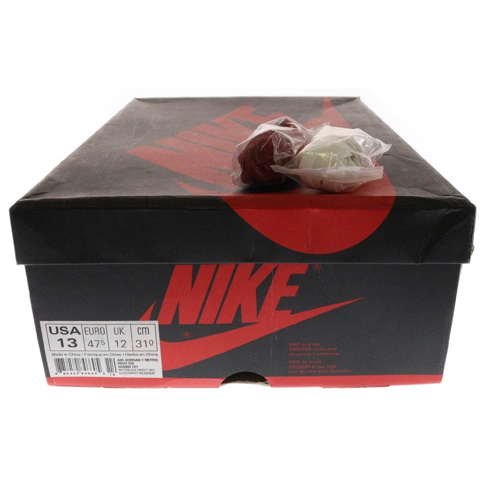 NIKE(ナイキ) AIR JORDAN 1 RETRO HIGH CHICAGO 555088-101 エアジョーダン1 シカゴ ハイスニーカー レッド/ホワイト US13/31cm