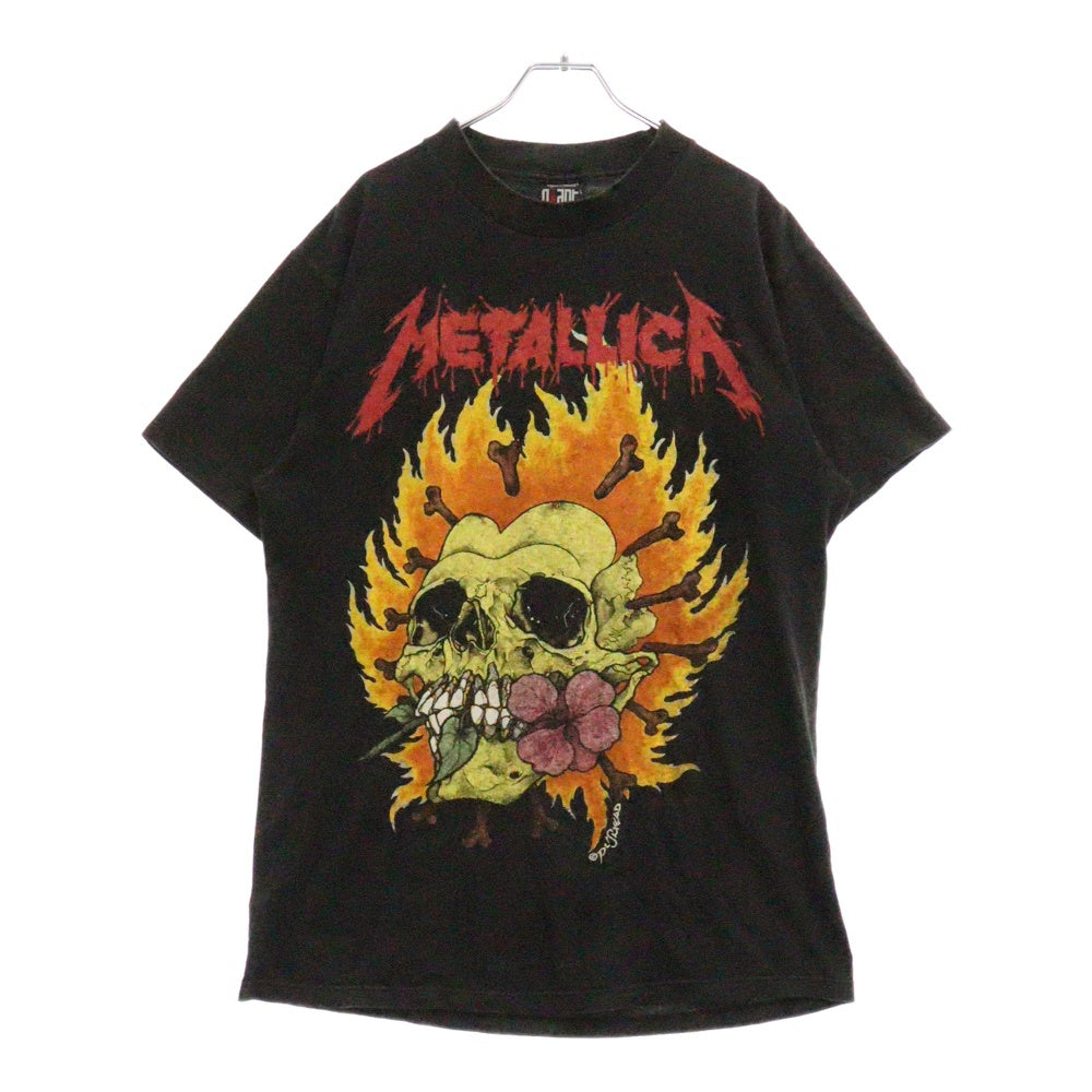 VINTAGE(ヴィンテージ) 90's METALLICA 1994 PUSHEAD SKULL GIANT メタリカ パスヘッドスカル プリント 半袖Tシャツ ブラック