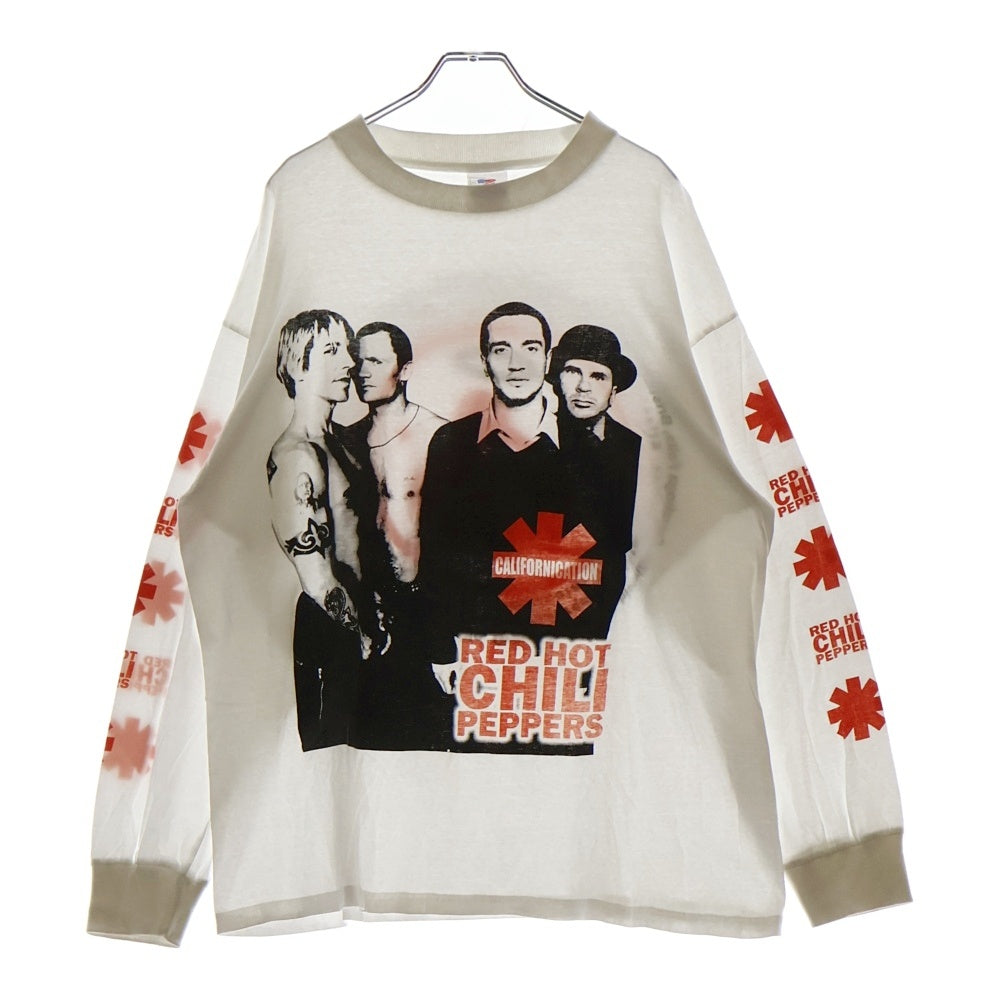 NO BRAND(ノーブランド) 90S レッドホットチリペッパーズ ヴィンテージ ロングTシャツ ホワイト XL