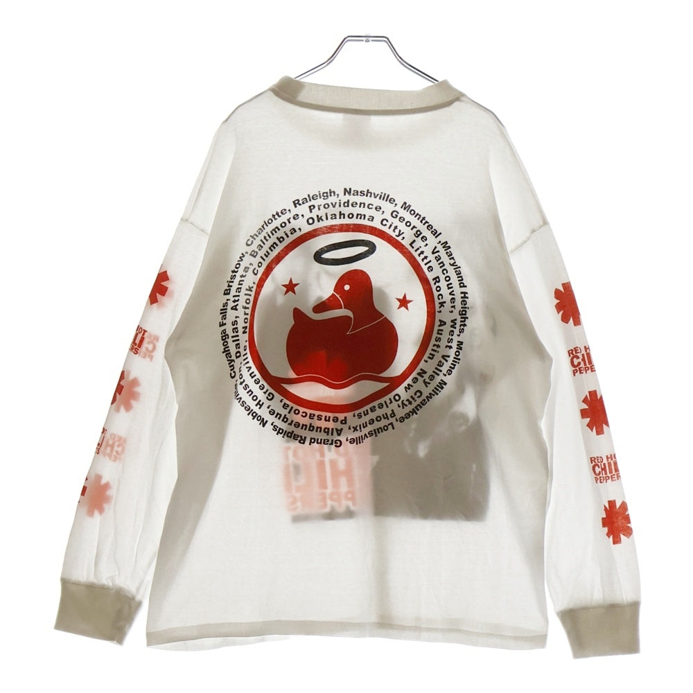 NO BRAND(ノーブランド) 90S レッドホットチリペッパーズ ヴィンテージ ロングTシャツ ホワイト XL
