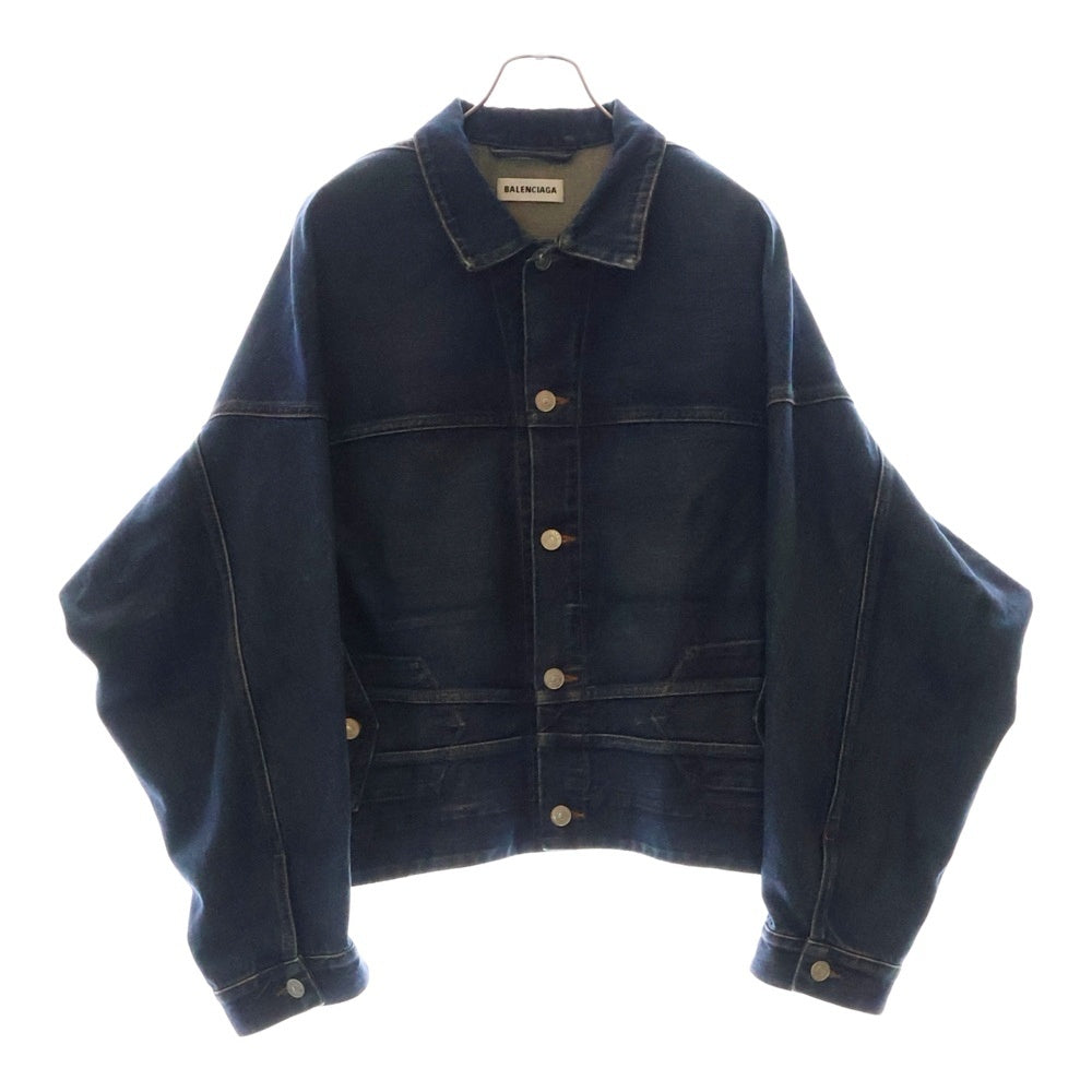 BALENCIAGA(バレンシアガ) アップサイドダウン デニムジャケット 34 625989 TDW14