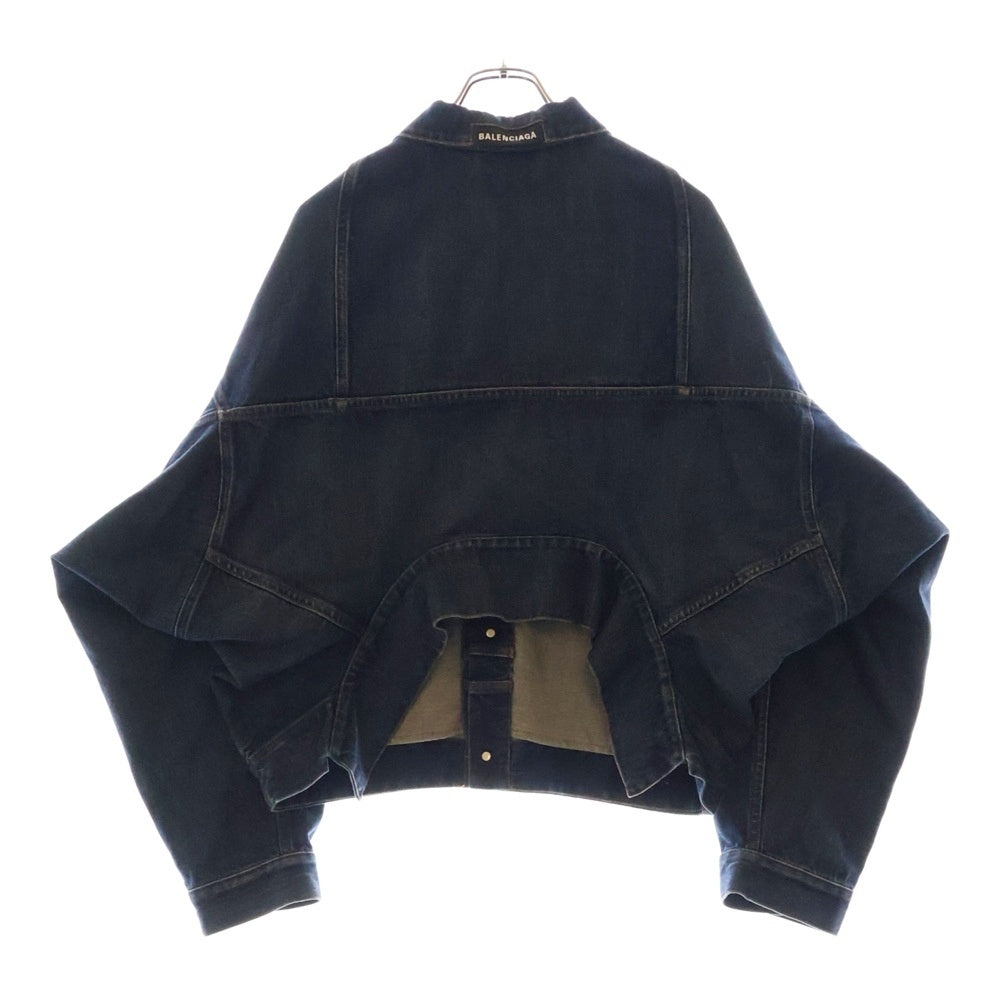 BALENCIAGA(バレンシアガ) アップサイドダウン デニムジャケット 34 625989 TDW14