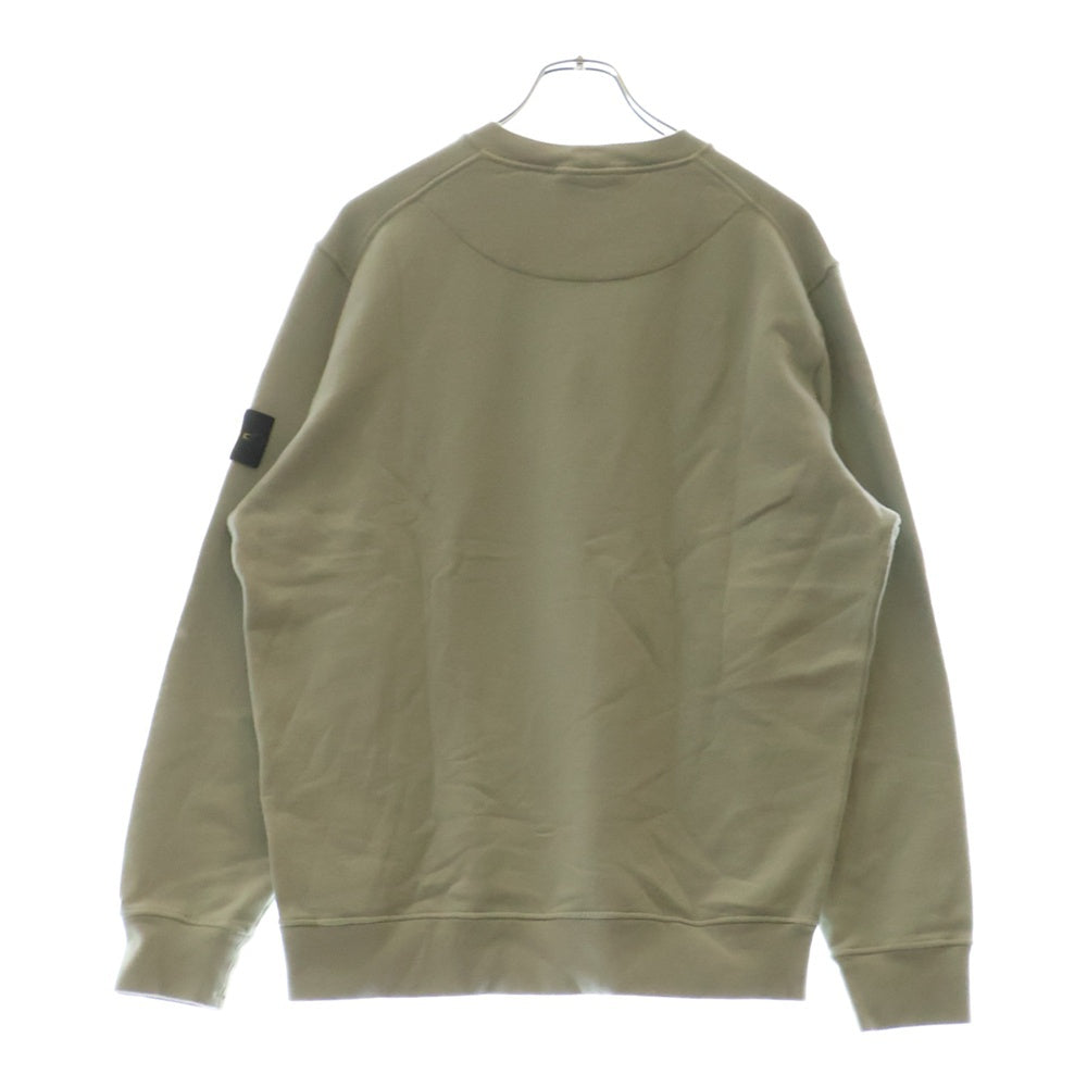 STONE ISLAND(ストーンアイランド) 19AW ロゴパッチ ワッペン クルーネック スウェットトレーナー ライトブルー