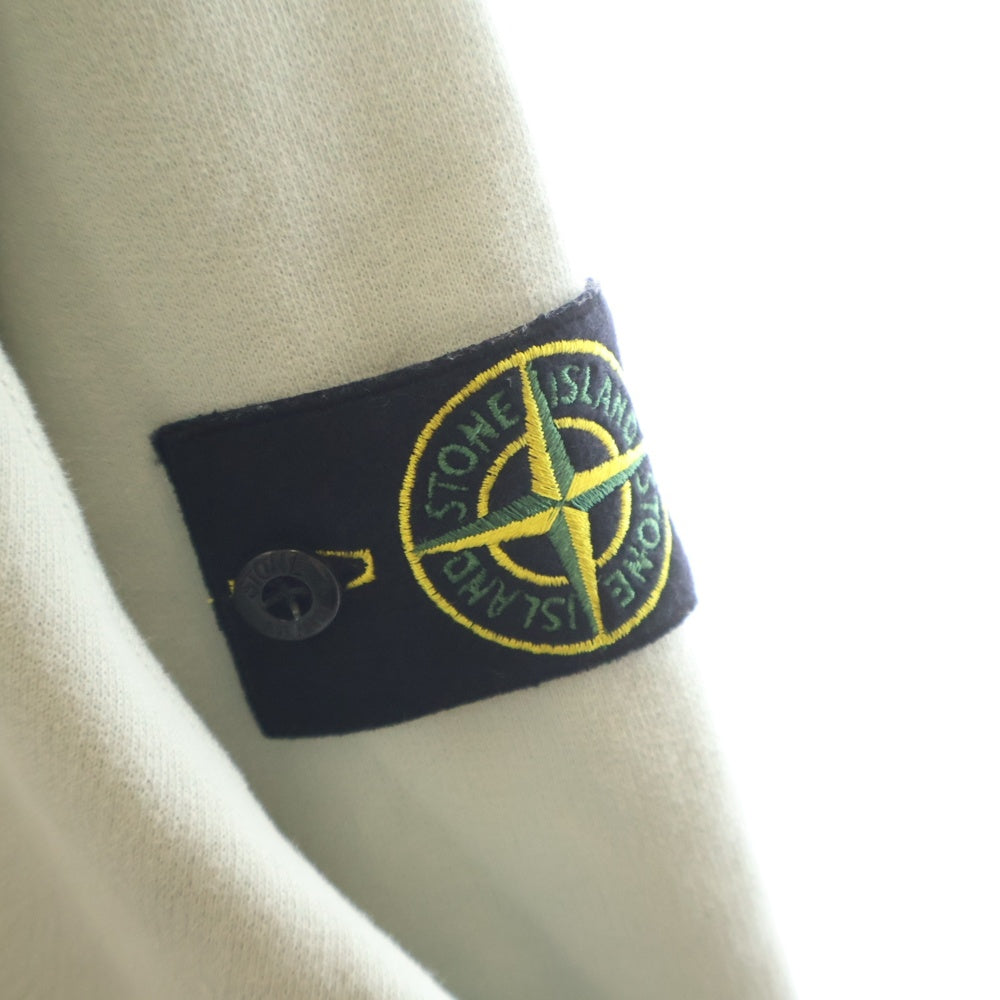 STONE ISLAND(ストーンアイランド) 19AW ロゴパッチ ワッペン クルーネック スウェットトレーナー ライトブルー