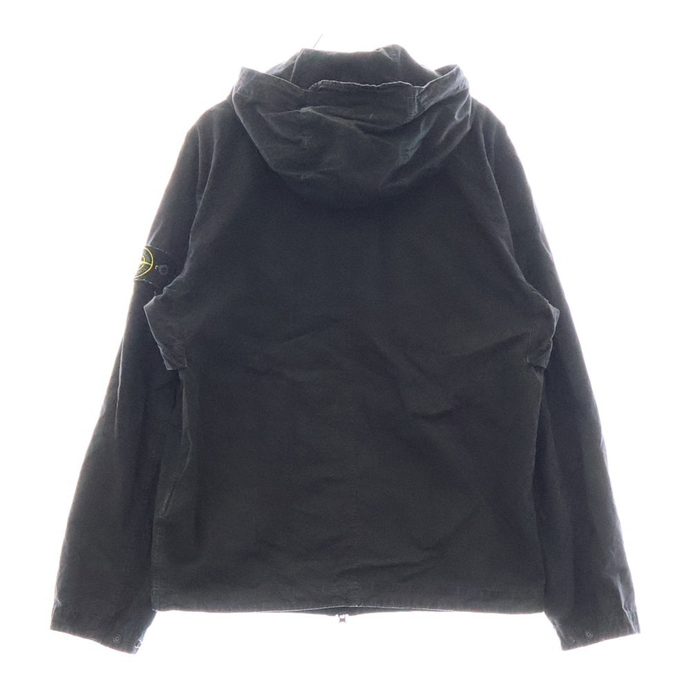 STONE ISLAND(ストーンアイランド) 24SS サイドワッペンロゴ ジップアップジャケット ブラック 8015106WN